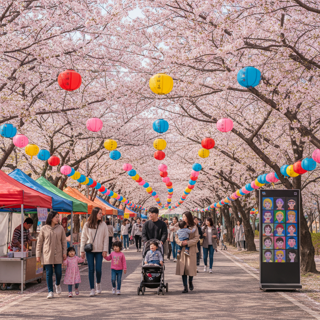 야외 축제 부스