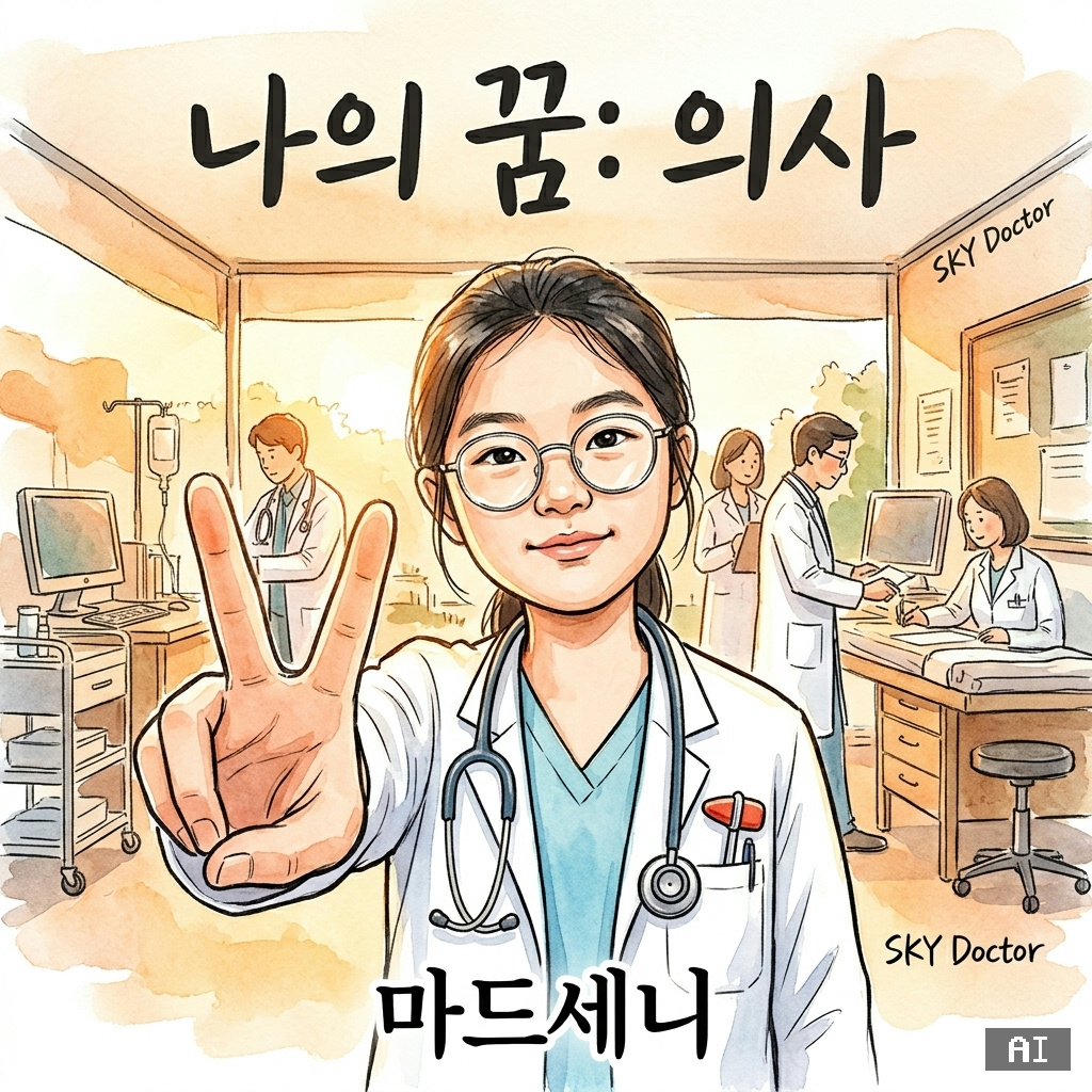 AI로 그린 의사 꿈 캐리커처