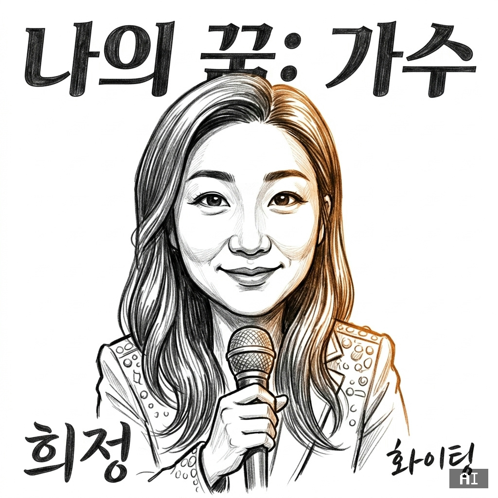 AI로 그린 가수 꿈 캐리커처
