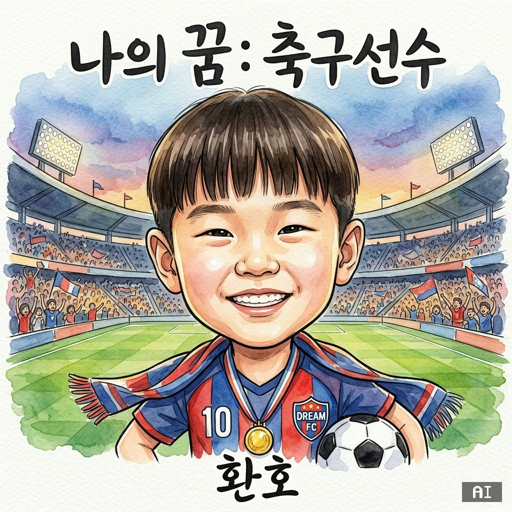 AI로 그린 축구선수 꿈 캐리커처