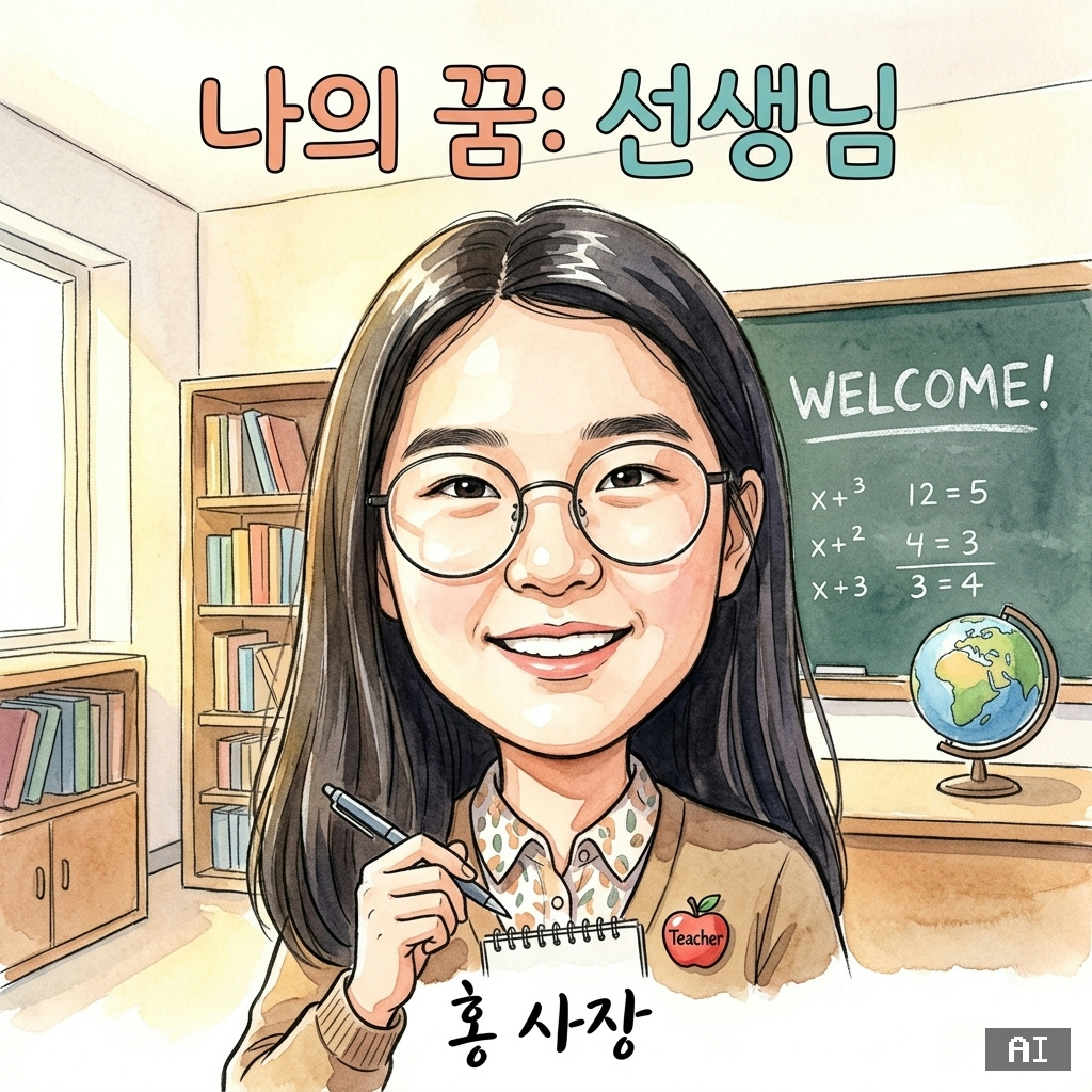 AI로 그린 선생님 꿈 캐리커처