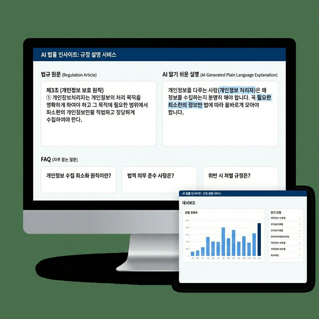 AI 해설 서비스 화면