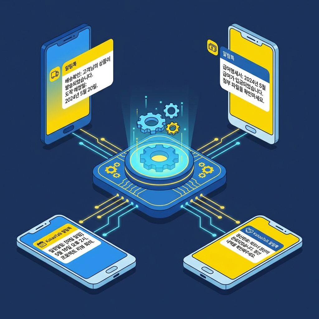 카카오 알림톡으로 업무를 자동화하다 — 제조·법무·교육 현장의 실전 사례