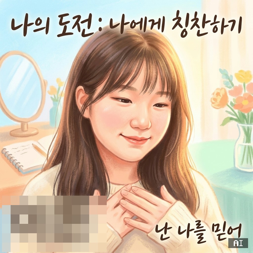 옥포중 AI 캐리커처 — 나에게 칭찬하기