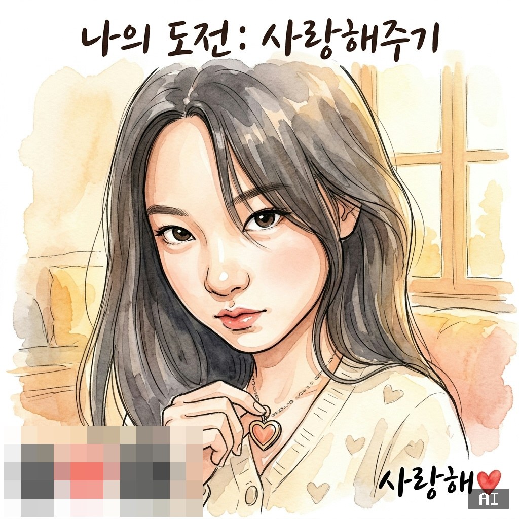 옥포중 AI 캐리커처 — 나를 사랑해주기