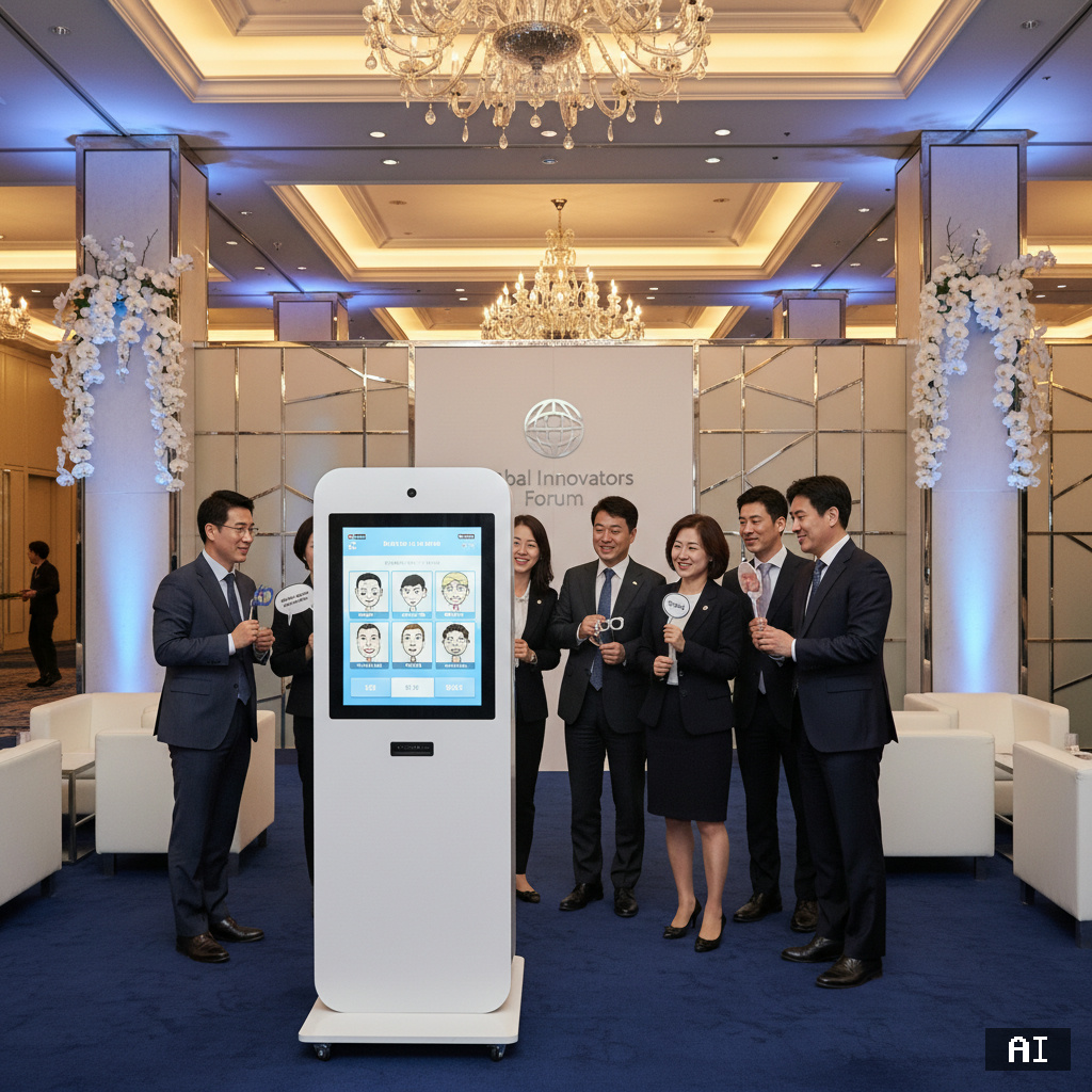 대기업 행사장 SmilePrint 키오스크 부스